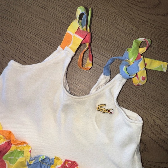 Lacoste Vintage Baby Girl’s Colorful Fruit Patterned Bubble Romper 12 Months - Picture 4 of 9